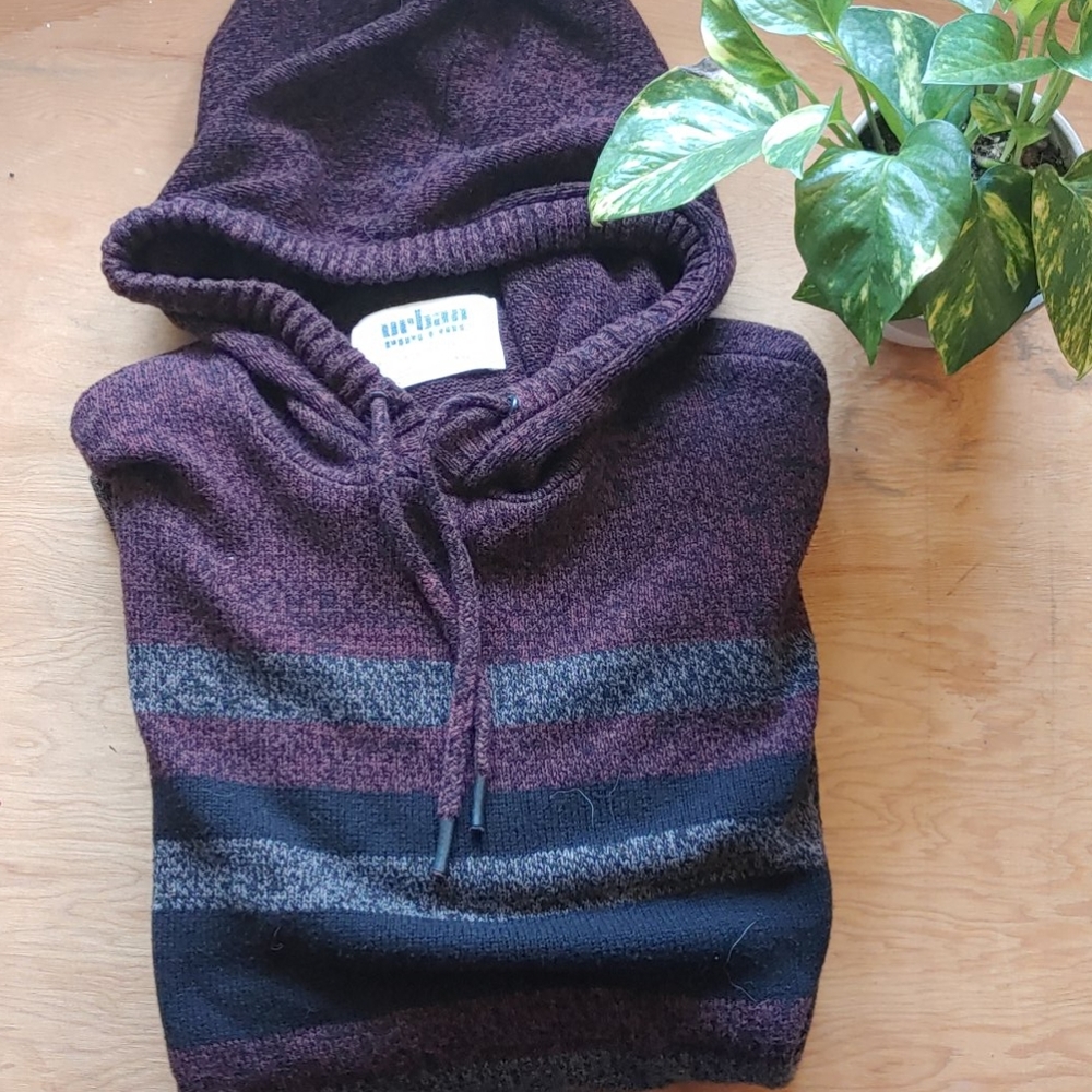 Purple grey and black hoodie